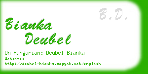 bianka deubel business card